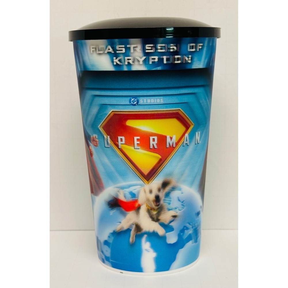 Snapco Superman Regal Cinemas Blue Krypto Last Son of Krypton 32oz Souvenir Cup